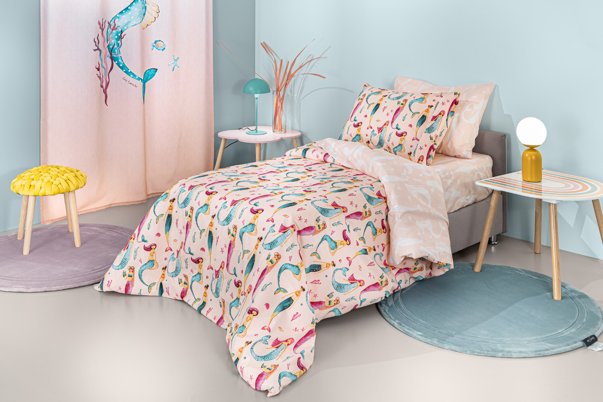 Παιδικά Σεντόνια Guy Laroche (Σετ) Merida Salmon 165x250