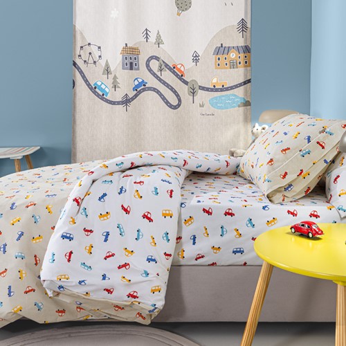 Παιδικά Σεντόνια Guy Laroche (Σετ) Roadtrip Natural 165x250