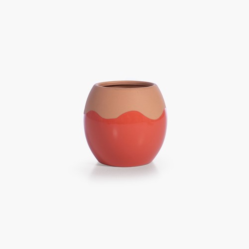 Βάζο Κεραμικό Nef-Nef Homeware Domain 14X14X13 Coral