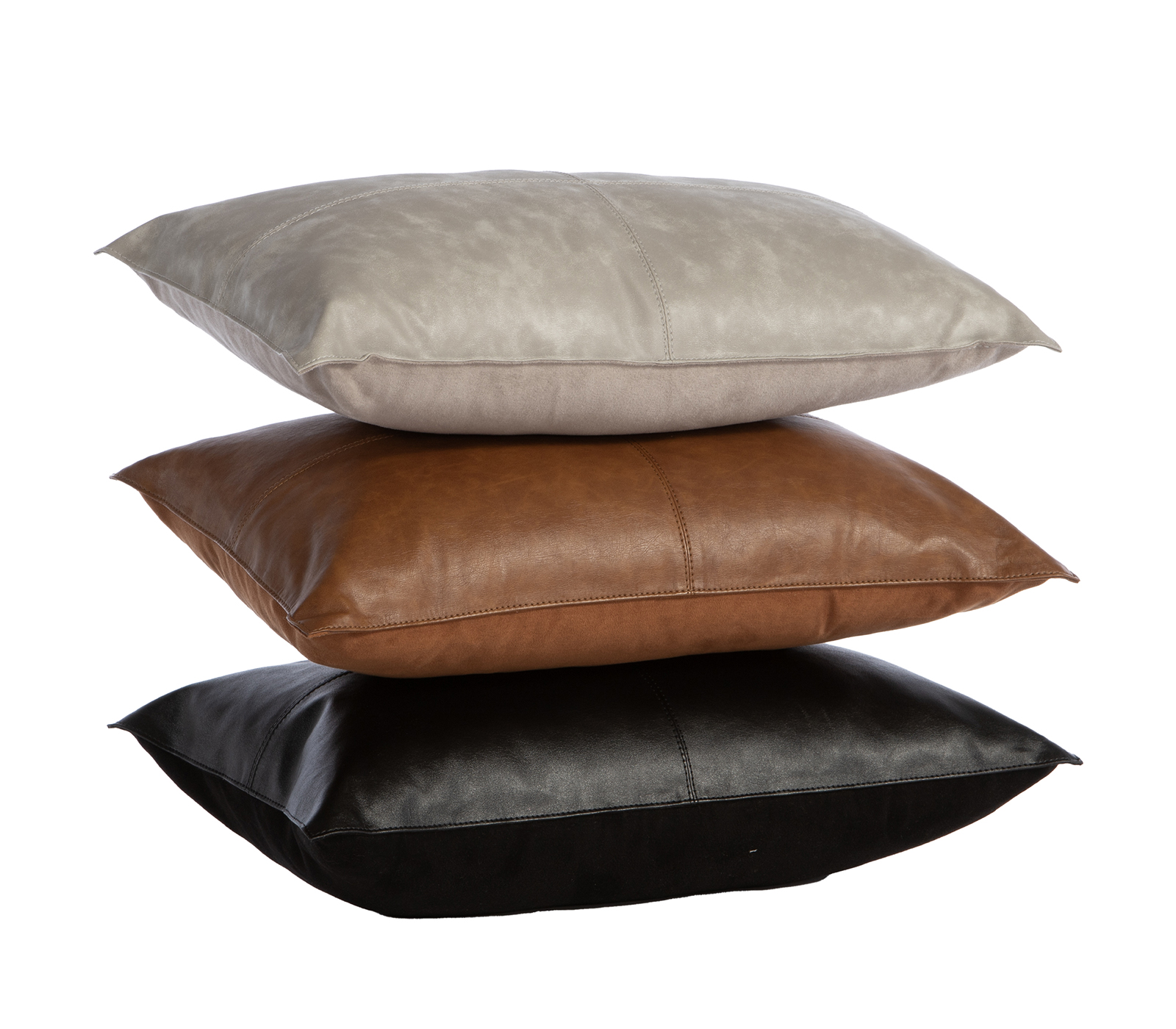 Διακοσμητικό Μαξιλάρι Nef-Nef Homeware με υφη δέρματος Lethal 30x50 Grey