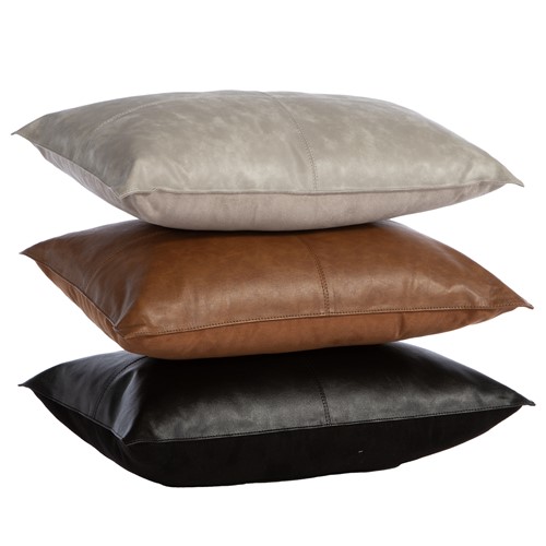 Διακοσμητικό Μαξιλάρι Nef-Nef Homeware με υφη δέρματος Lethal 30x50 Grey