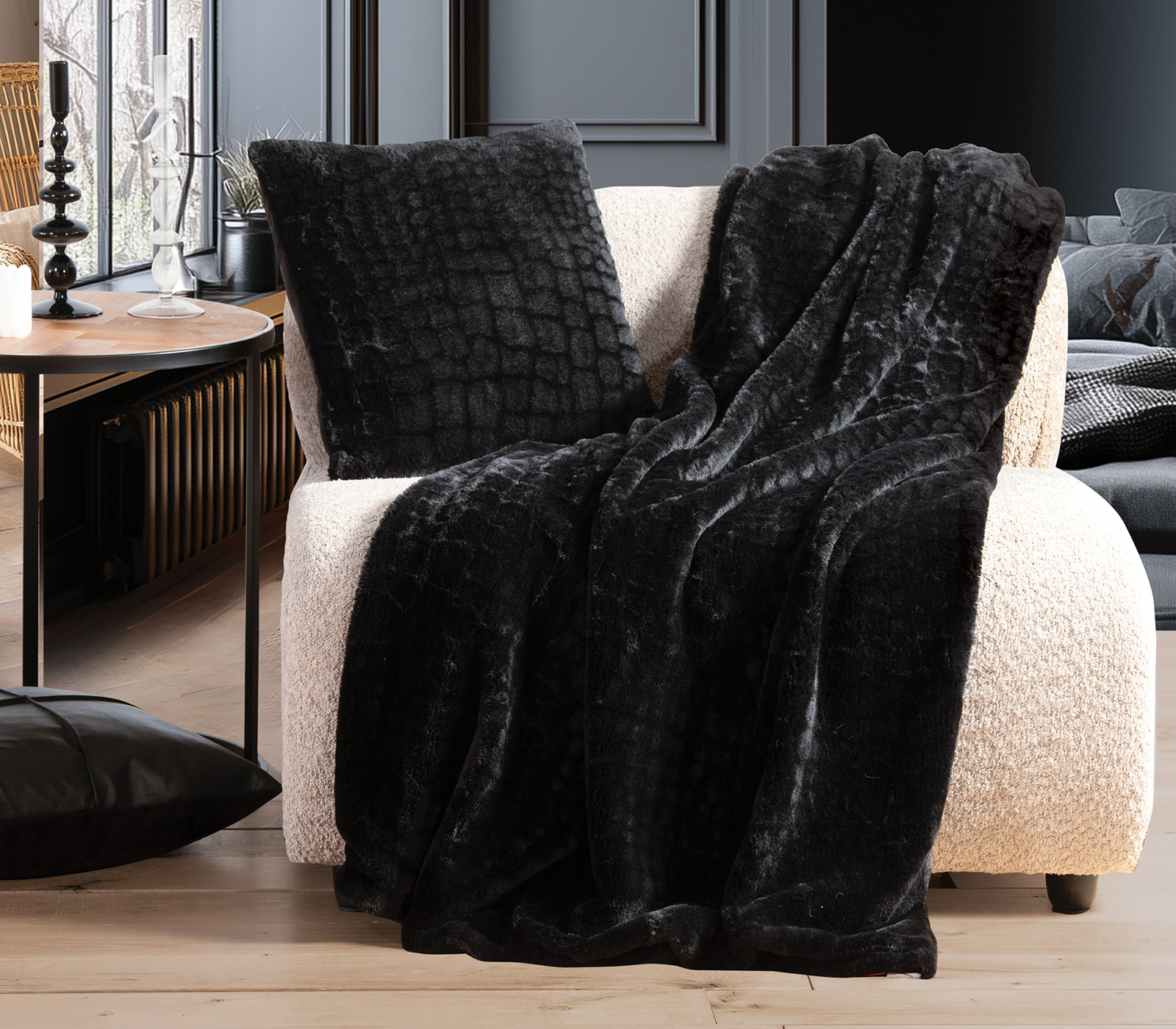 Διακοσμητικό Μαξιλάρι Nef-Nef Homeware Mentor 45x45 Black