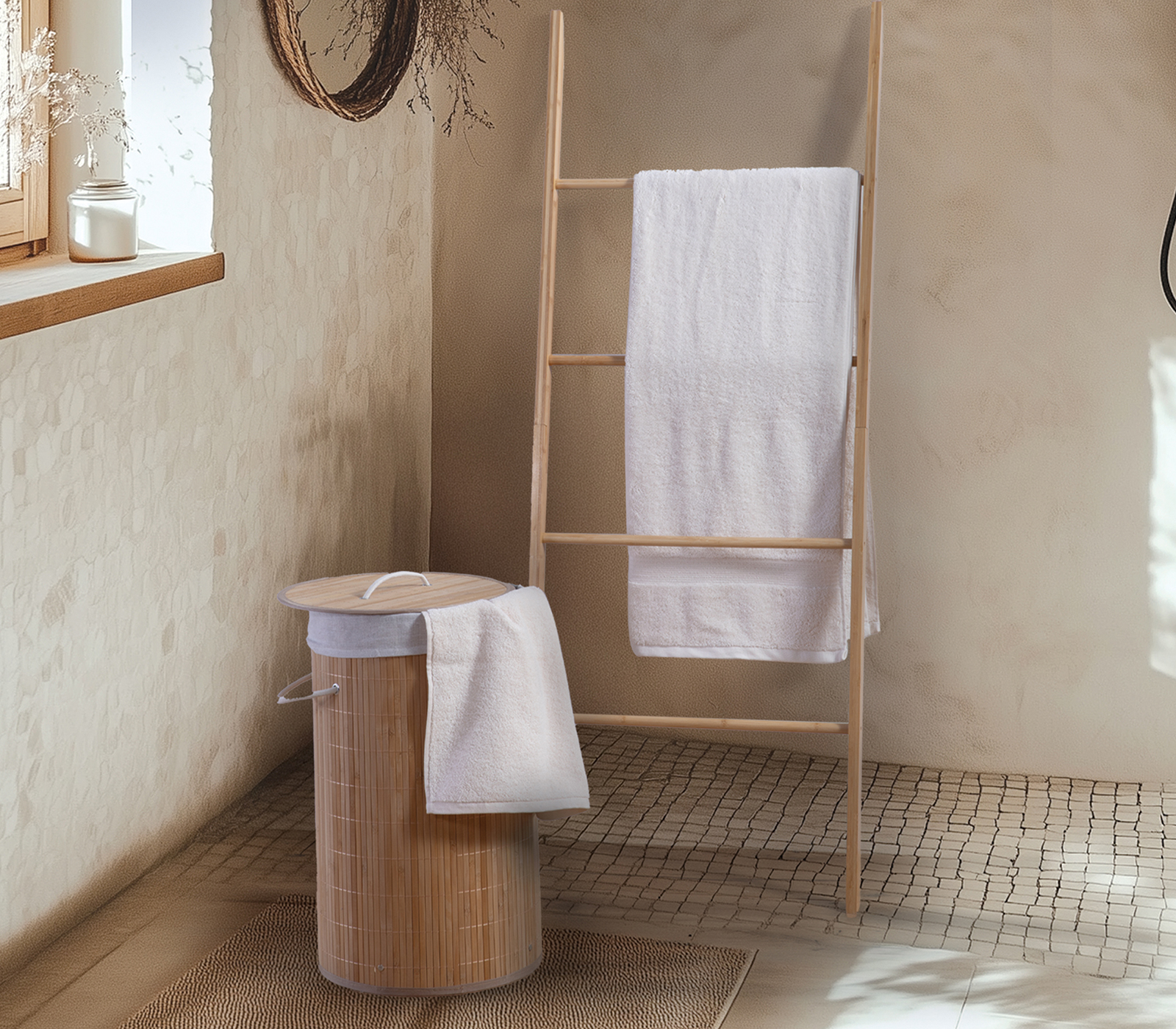 Σκάλα- Κρεμάστρα Nef-Nef Homeware Bamboo Natural 