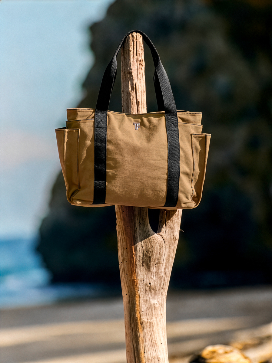 Tσάντα Θαλάσσης Ώμου Feel an Touch Cabo Mocca/Black 