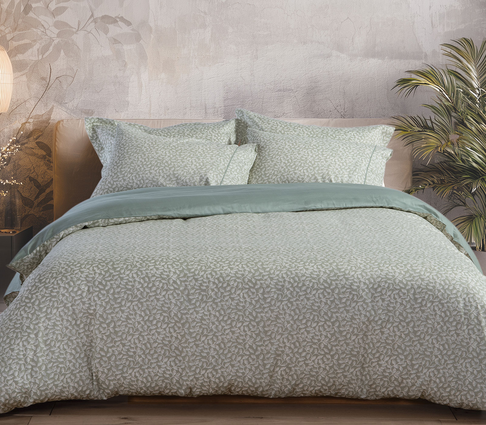 Σεντόνια King Size Βαμβακοσατέν Nef-Nef Homeware (Σετ) Calming 240x270 Sage Green