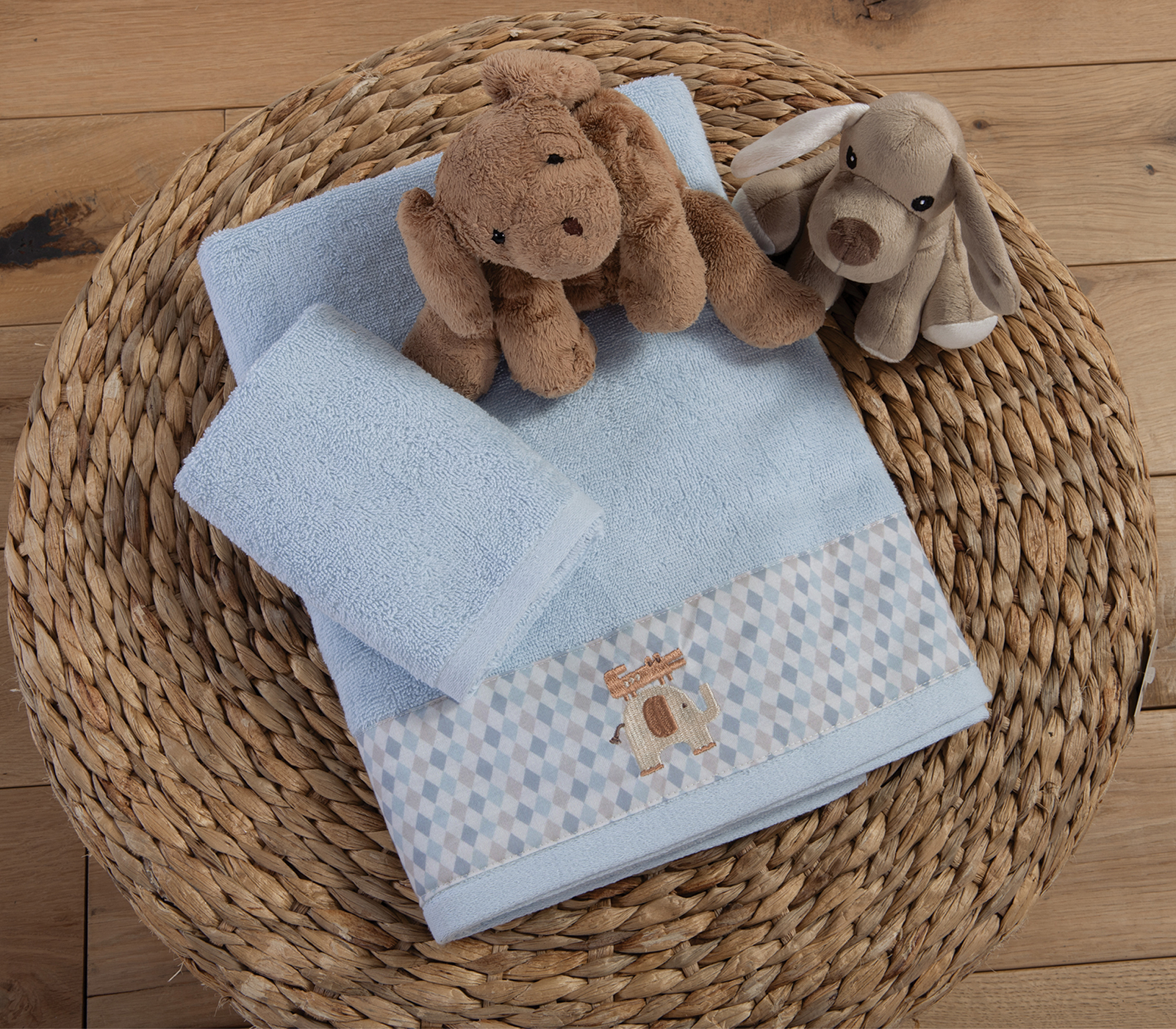 Βρεφικές Πετσέτες Nef-Nef Homeware (Σετ) Favorite Toys L.Blue