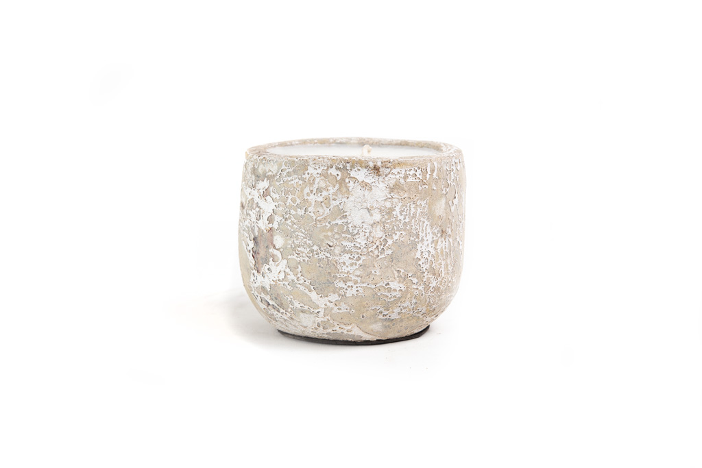 Κεραμικό Κηροπήγιο Mingi White Classic Large (15x15x14) Soulworks 