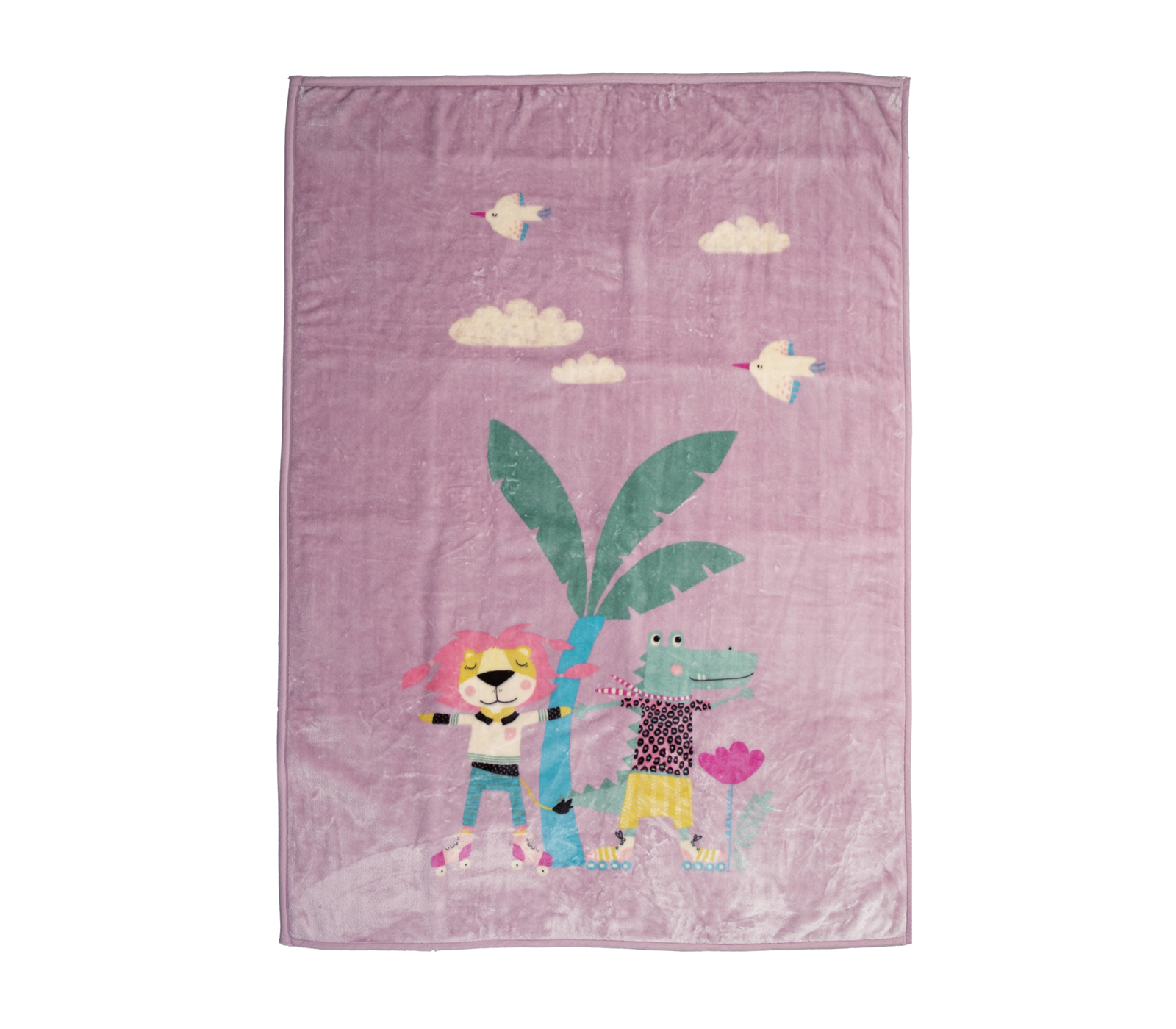 Παιδική Κουβέρτα Nef-Nef Homeware Rollers Friends 160x220 Mauve