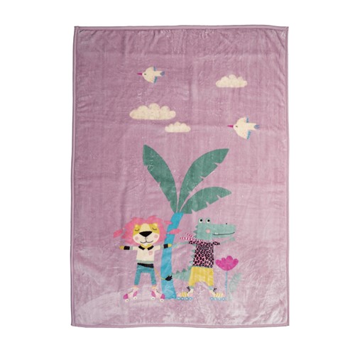 Παιδική Κουβέρτα Nef-Nef Homeware Rollers Friends 160x220 Mauve