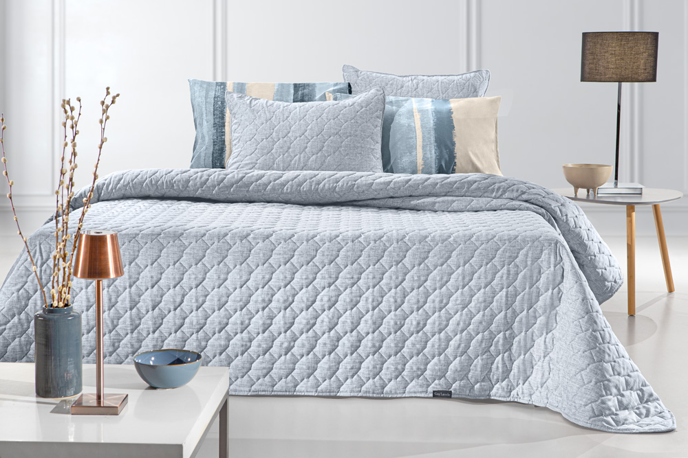 Κουβερλί Υπέρδιπλο Guy Laroche (Σετ) Kiara 220X240 Blue