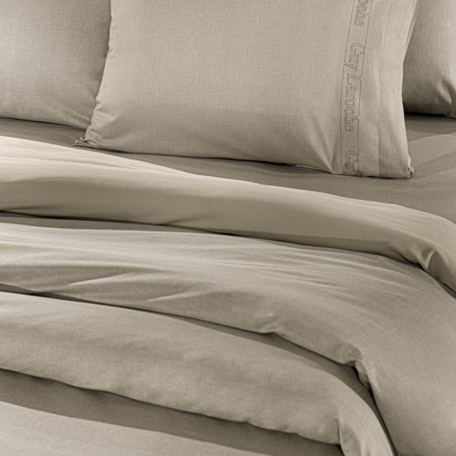 Σεντόνι Mονό Μεμονωμένο Guy Laroche Color Plus Taupe 100X200+32 Με Λάστιχο