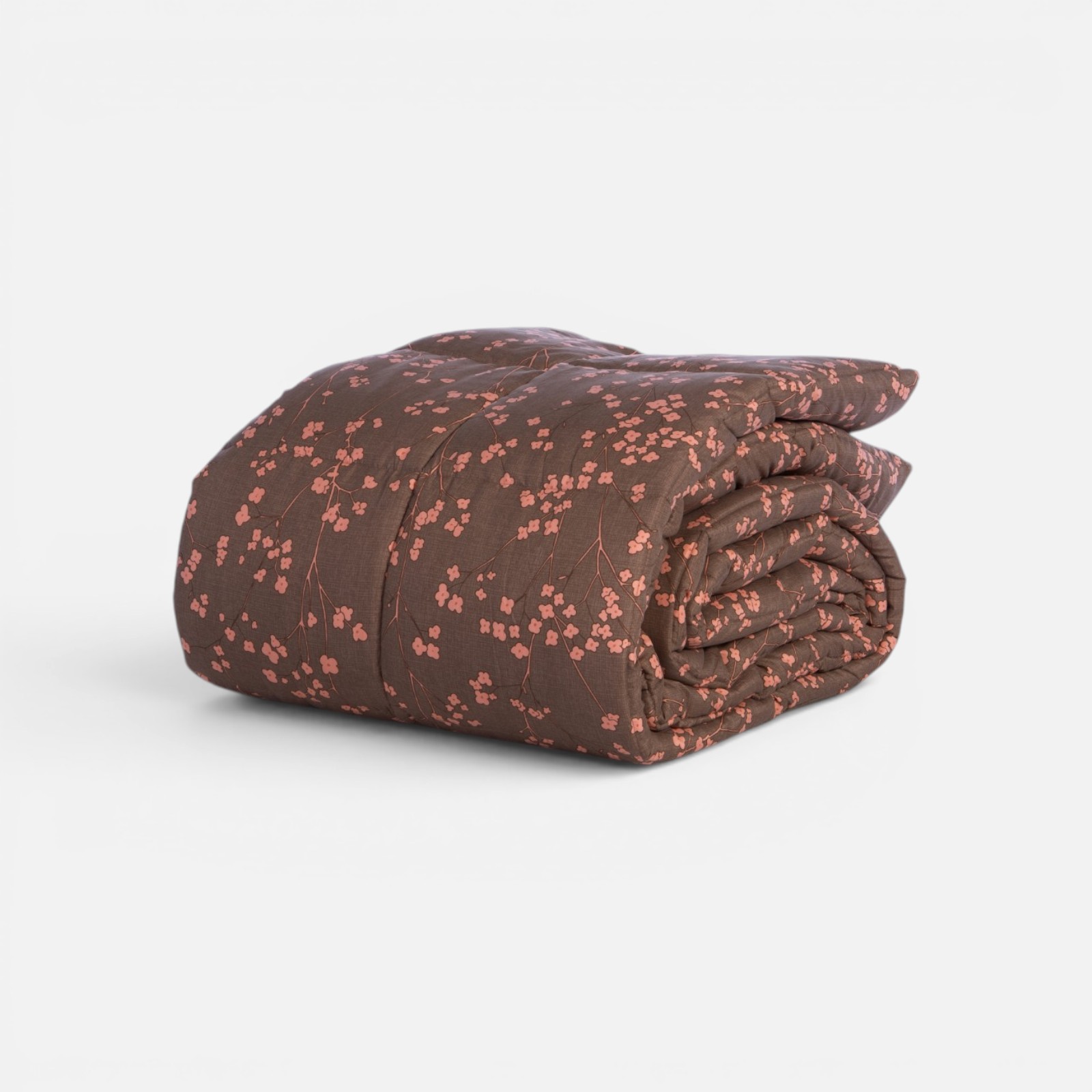 Πάπλωμα Υπέρδιπλο Nef-Nef Homeware Floriva 240x220 Βrown