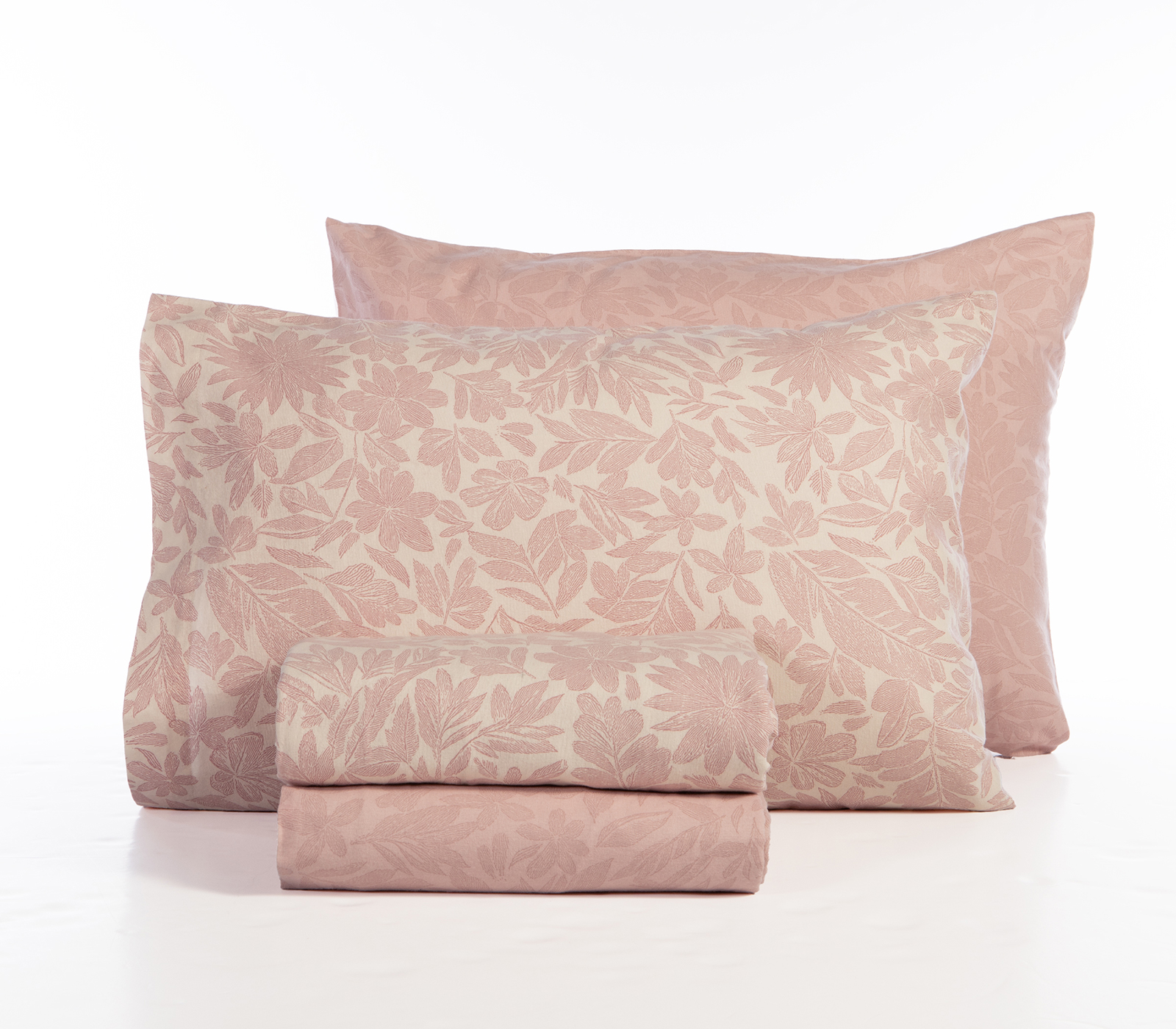 Σεντόνια Φανελένια Υπέρδιπλα Nef-Nef Homeware (Σετ) Issual 240X260 Pink