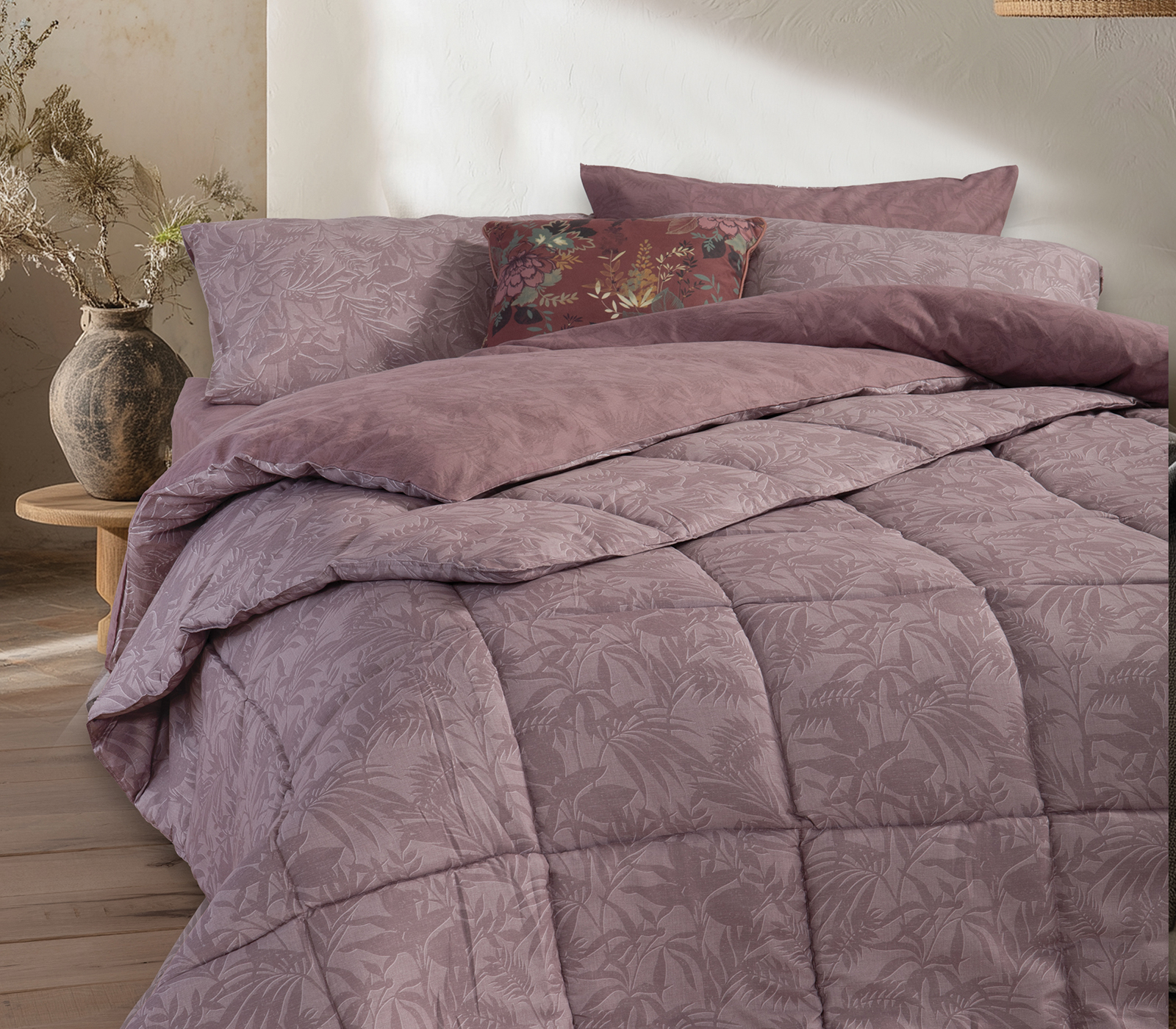 Πάπλωμα Υπέρδιπλο Nef-Nef Homeware Dazier 240x220 Mauve