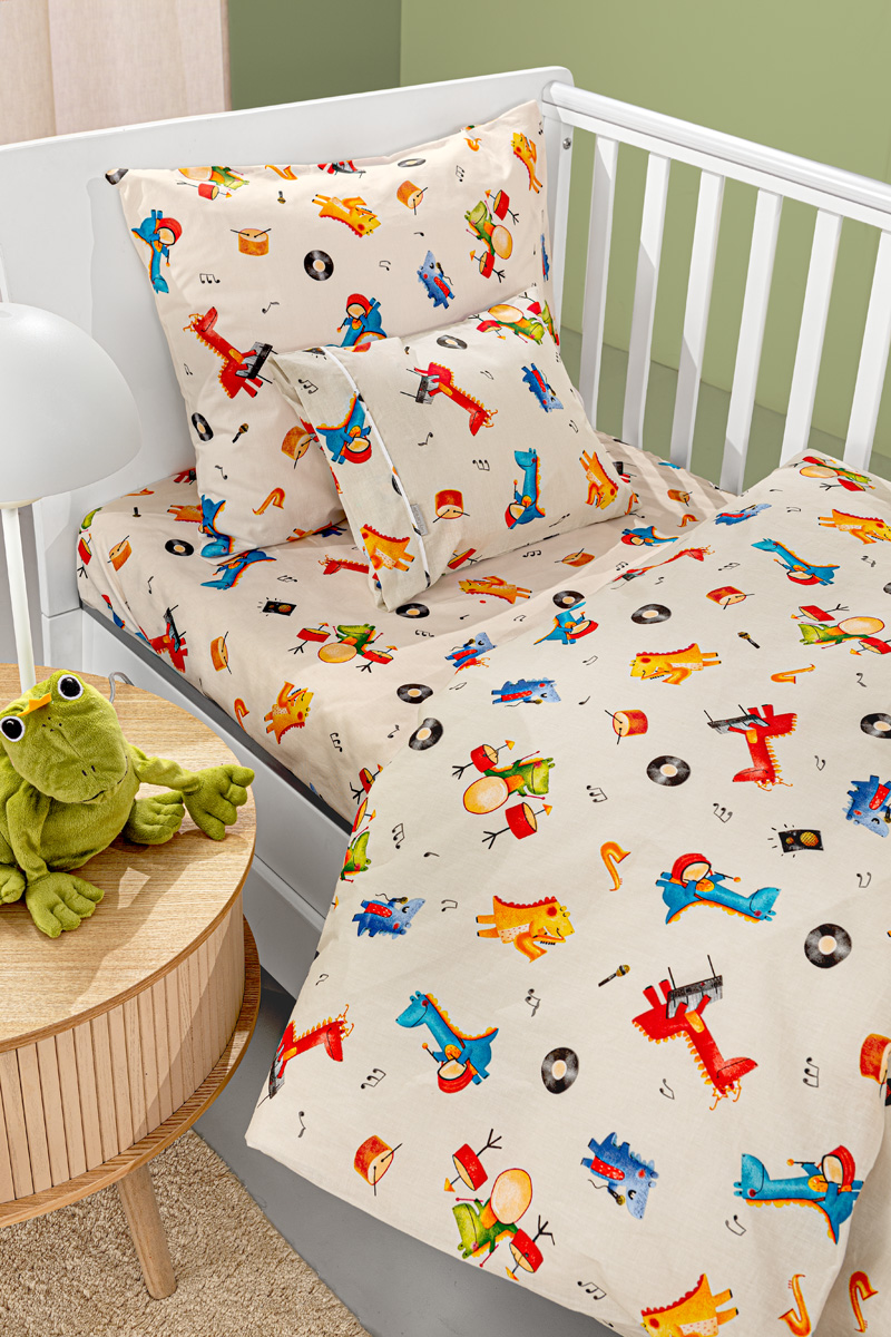 Βρεφικά Σεντόνια Guy Laroche Band Natural 115X170