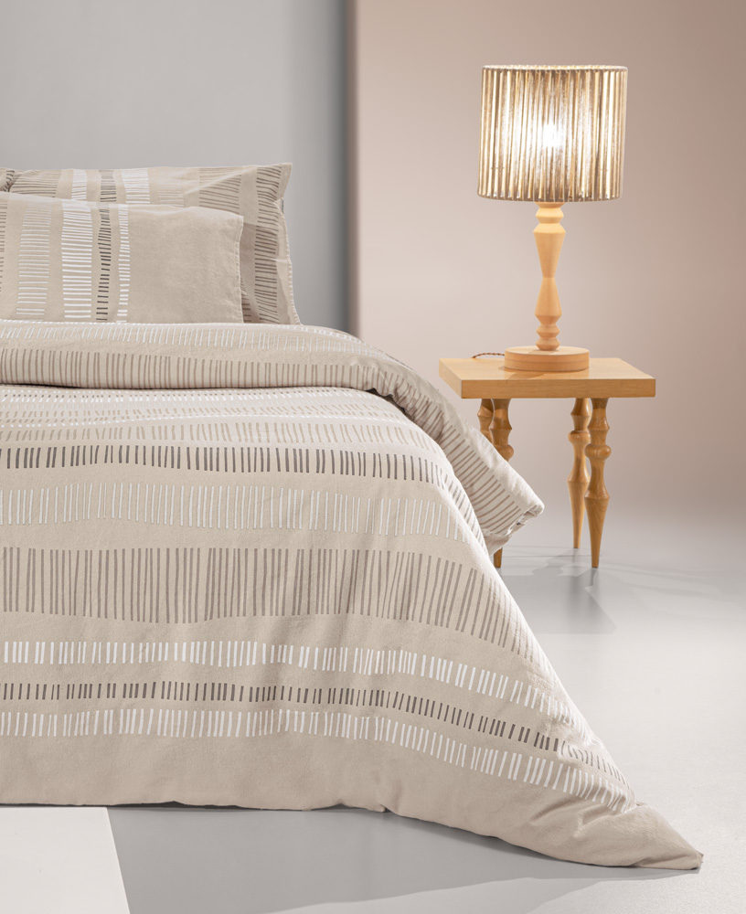 Σεντόνια Υπέρδιπλα Guy Laroche (Σετ) Φανέλα Nuvola Taupe 240X265