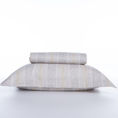 Παπλωματοθήκη Υπέρδιπλη Βαμβακοσατέν Nef-Nef Homeware Orden 240x230 Beige