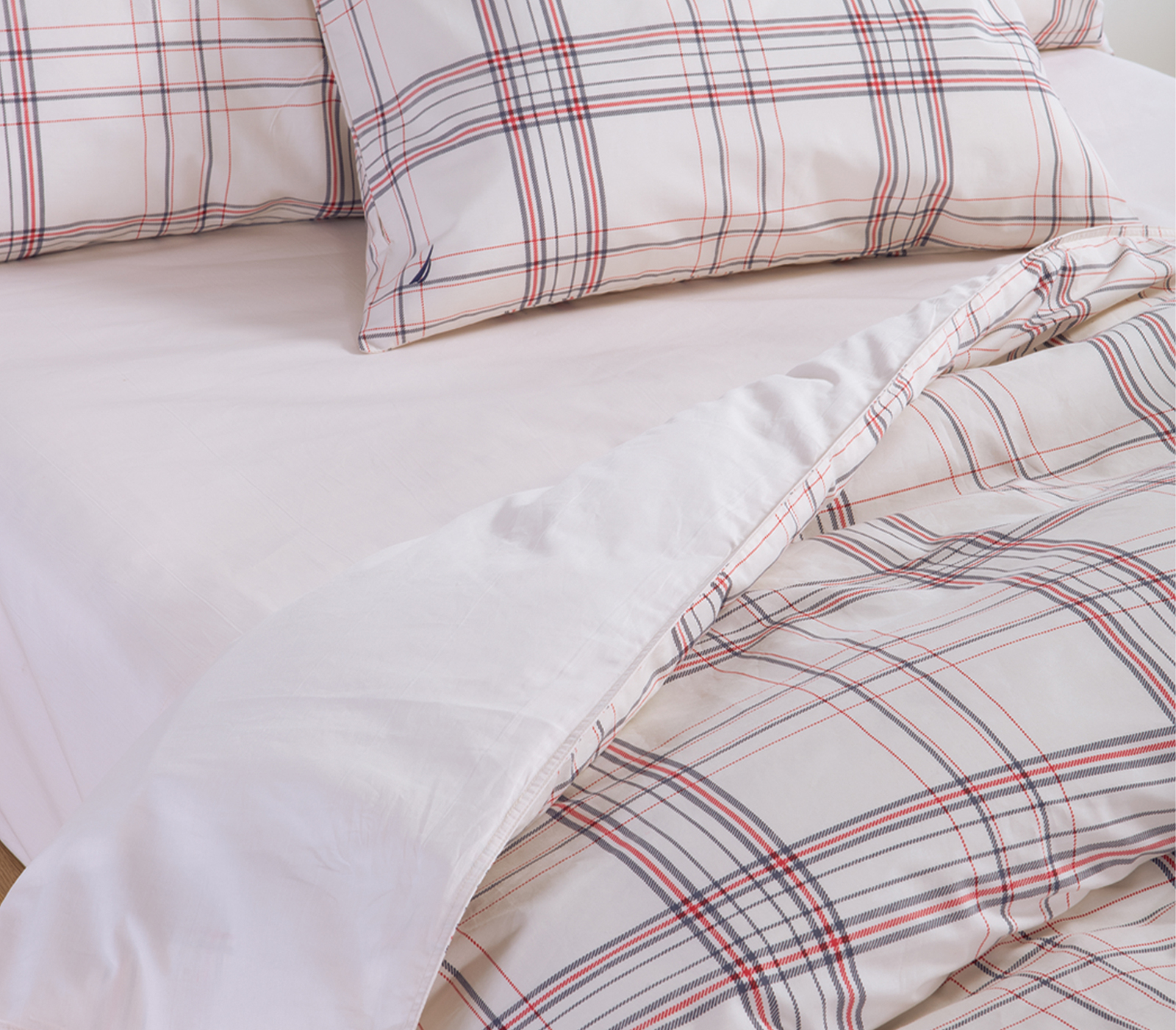 Παπλωματοθήκη Υπέρδιπλη Nef-Nef Homeware (Σετ) Nautica -Nau Navigate 240x220 Ecru 