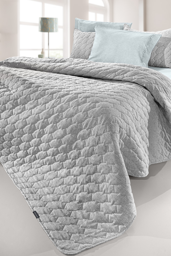 Κουβερλί King Size Guy Laroche (Σετ) Kiara 250X240 Grey