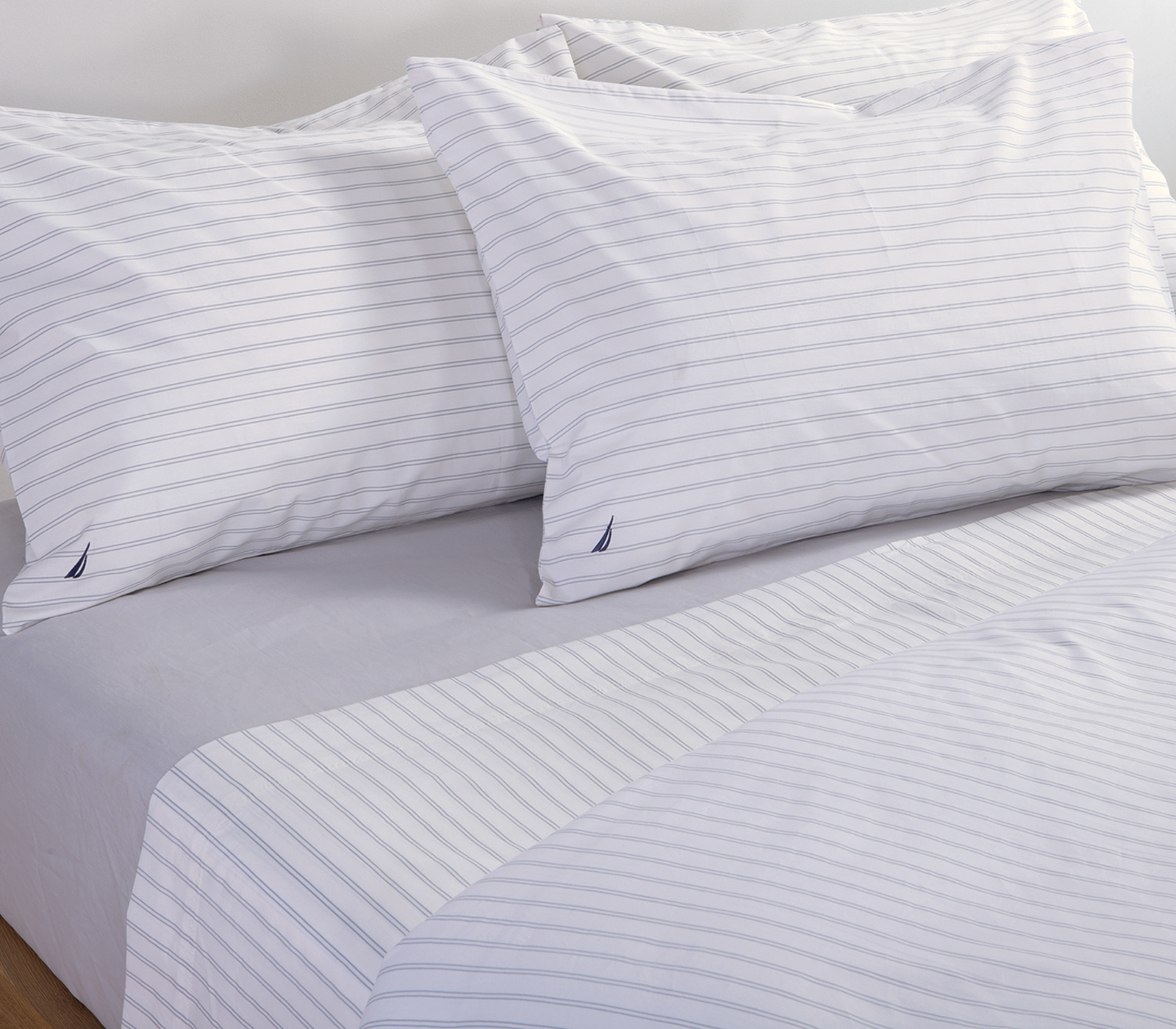  Σετ Σεντόνια King Size Nef-Nef Homeware Nautica - Nau Coast  280Χ270 Silver