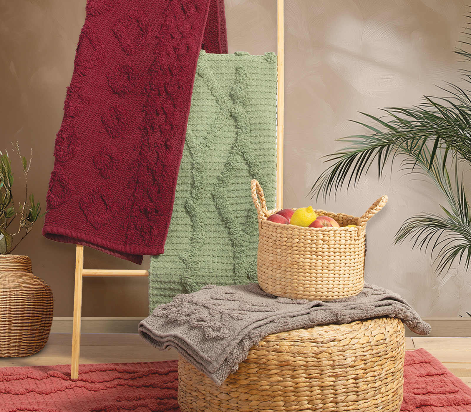 Χαλί Nef-Nef Homeware Houlio 70x140 Bordo