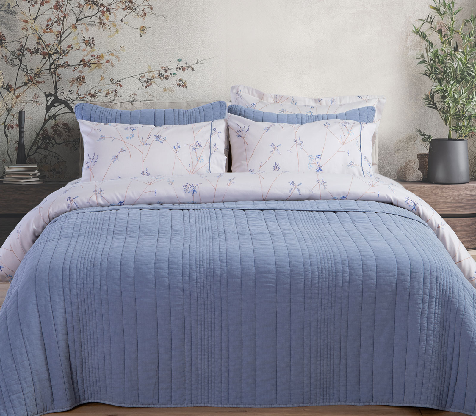 Κουβερλί Υπέρδιπλο Nef-Nef Homeware Ecstatic 230X240 Blue