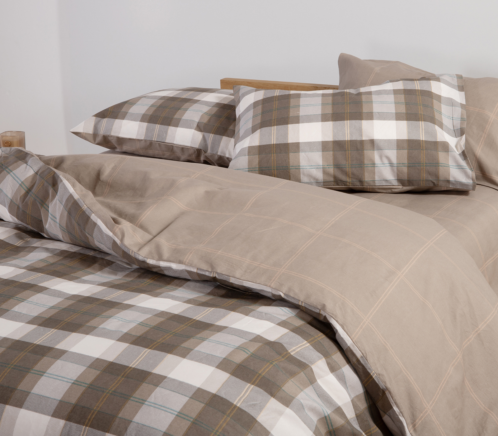 Σεντόνια Υπέρδιπλα Nef-Nef Homeware Racket 240x270 Golden Brown