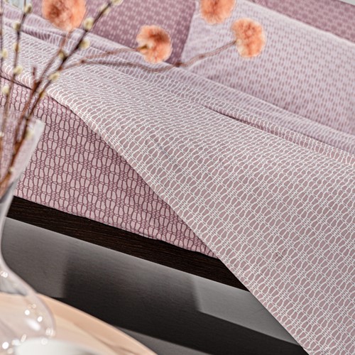 Σεντόνια King Size Guy Laroche Sandy Old Pink 170X200+32 Mε Λάστιχο