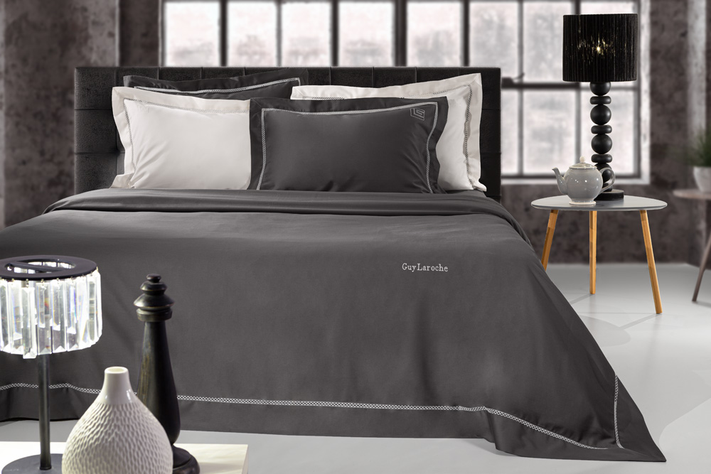 Παπλωματοθήκη King Size Guy Laroche Blend Anthracite 260X260