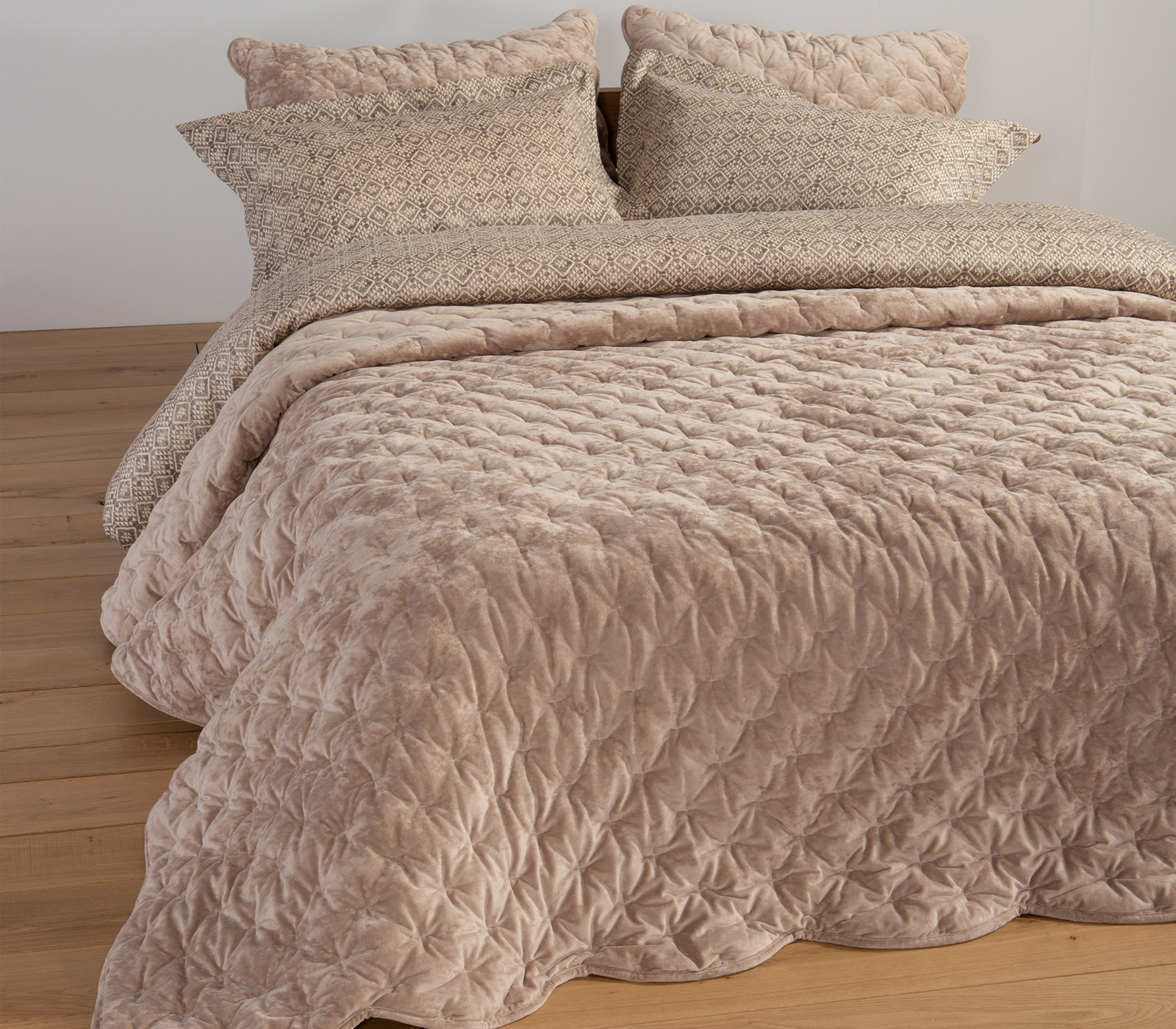 Κουβερλί Υπέρδιπλο Nef-Nef Homeware Priver 230x240 Beige