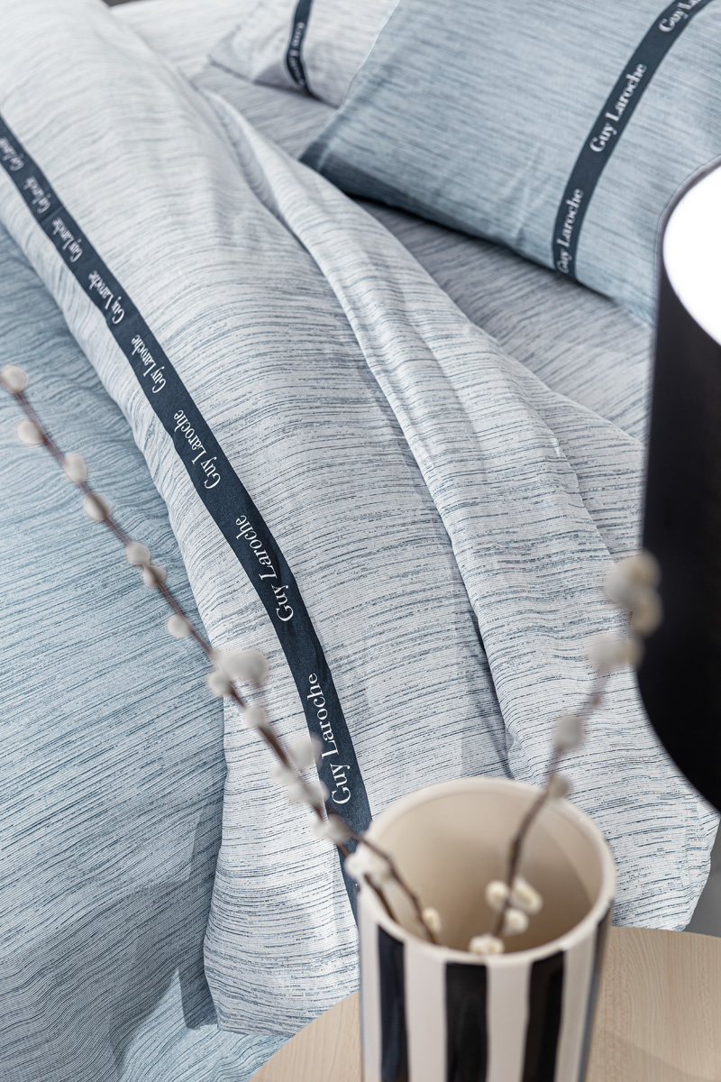 Σεντόνια Υπέρδιπλα Guy Laroche (Σετ) Avene Denim 240X265