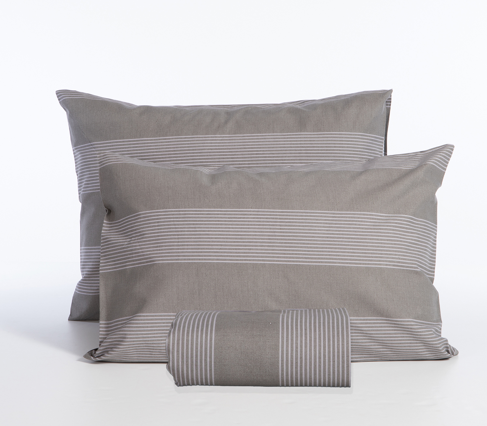 Παπλωματοθήκη Μονή Nef-Nef Homeware (Σετ) Casual Stripe 170Χ240 Grey