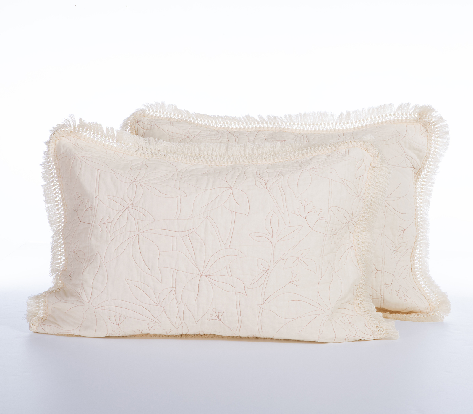 Ζεύγος Μαξιλαροθήκες Nef-Nef Homeware Jamal 52x72 Ecru