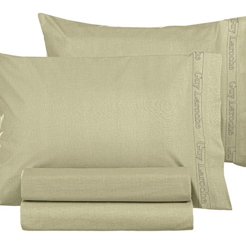 Παπλωματοθήκη Υπέρδιπλη Guy Laroche Color Plus Olive 255X245