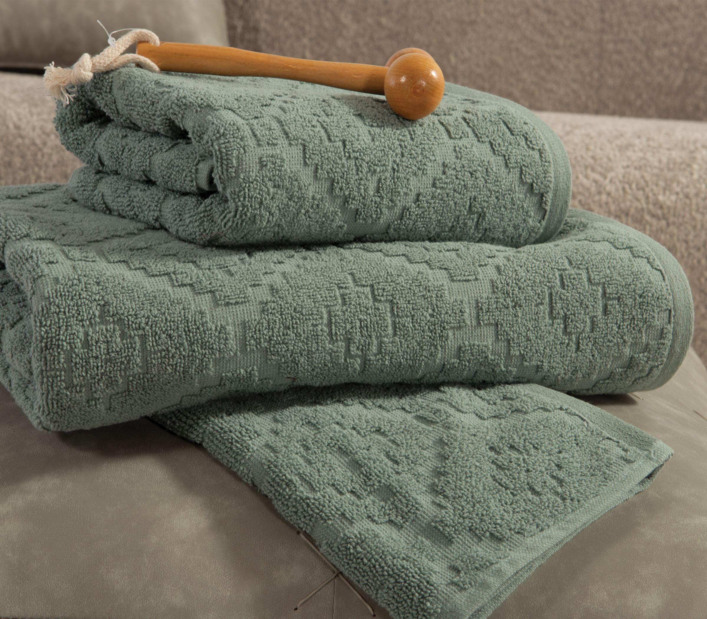 Πετ΄σέτα Σώματος Nef-Nef Homeware Romian 70x140 Green