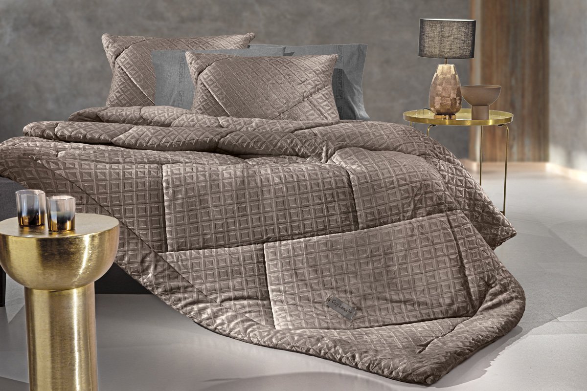 Κουβερτοπάπλωμα Μονό Guy Laroche Profile Cocoa 160x240