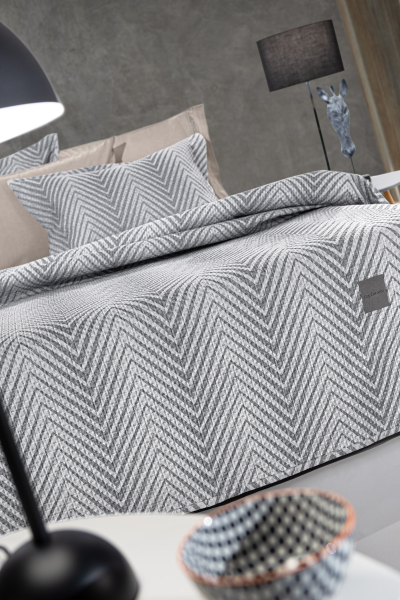 Κουβερλί Ημίδιπλο Guy Laroche (Σετ) Vera Smoke 180X240