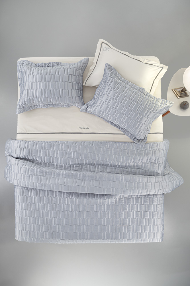 Κουβερλί Υπέρδιπλο Guy Laroche Brick (Σετ) 240x250 Silver 