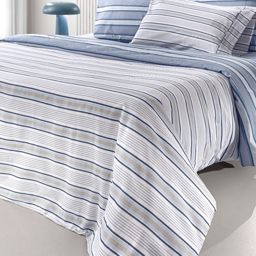 Σεντόνια Ημίδιπλα Guy Laroche (Σετ) Pinstripe Denim 180X265