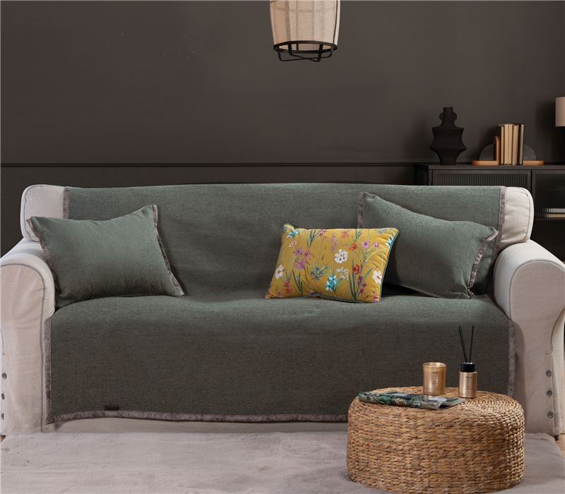 Ριχτάρι Διθέσιου Νef-Nef Homeware New Tanger 180X250 F.Green/Ecru
