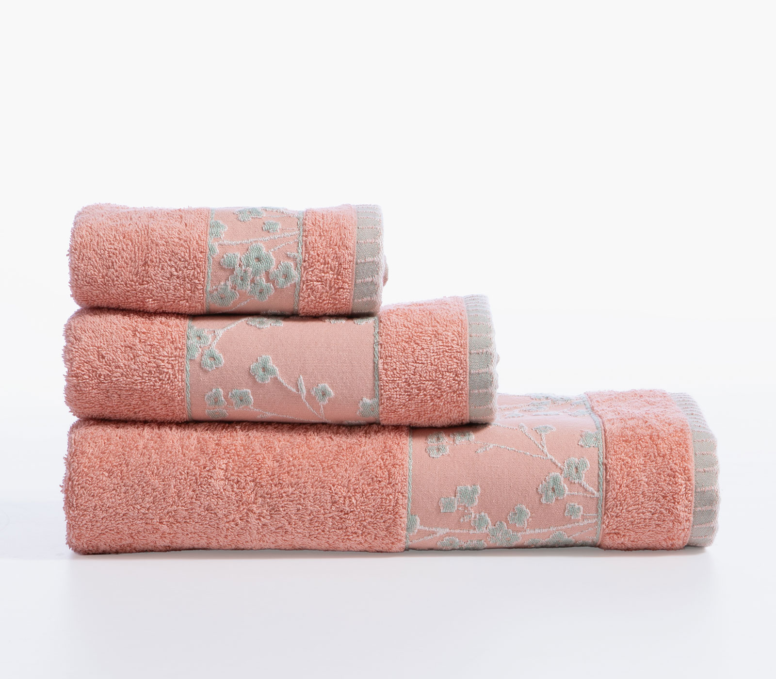 Σετ Πετσέτες Nef-Nef Homeware (3ΤΜΧ) Floriva Coral