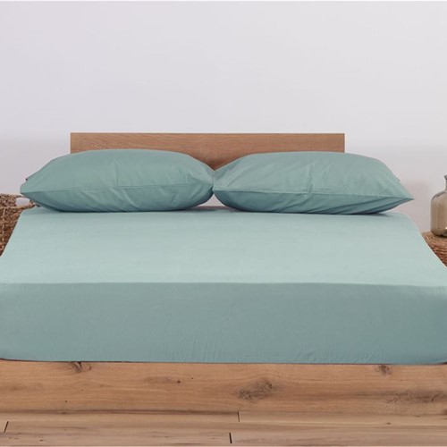 Σεντόνι Μεμονωμένο Μακό King Size Nef-Nef Homeware Jersey 180X200+35 Mint