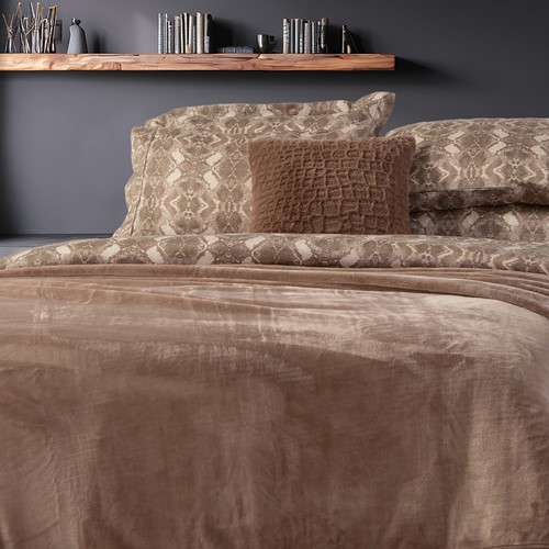 Κουβέρτα Υπέρδιπλη Nef-Nef Homeware Velosso 24 230x240 Mocca