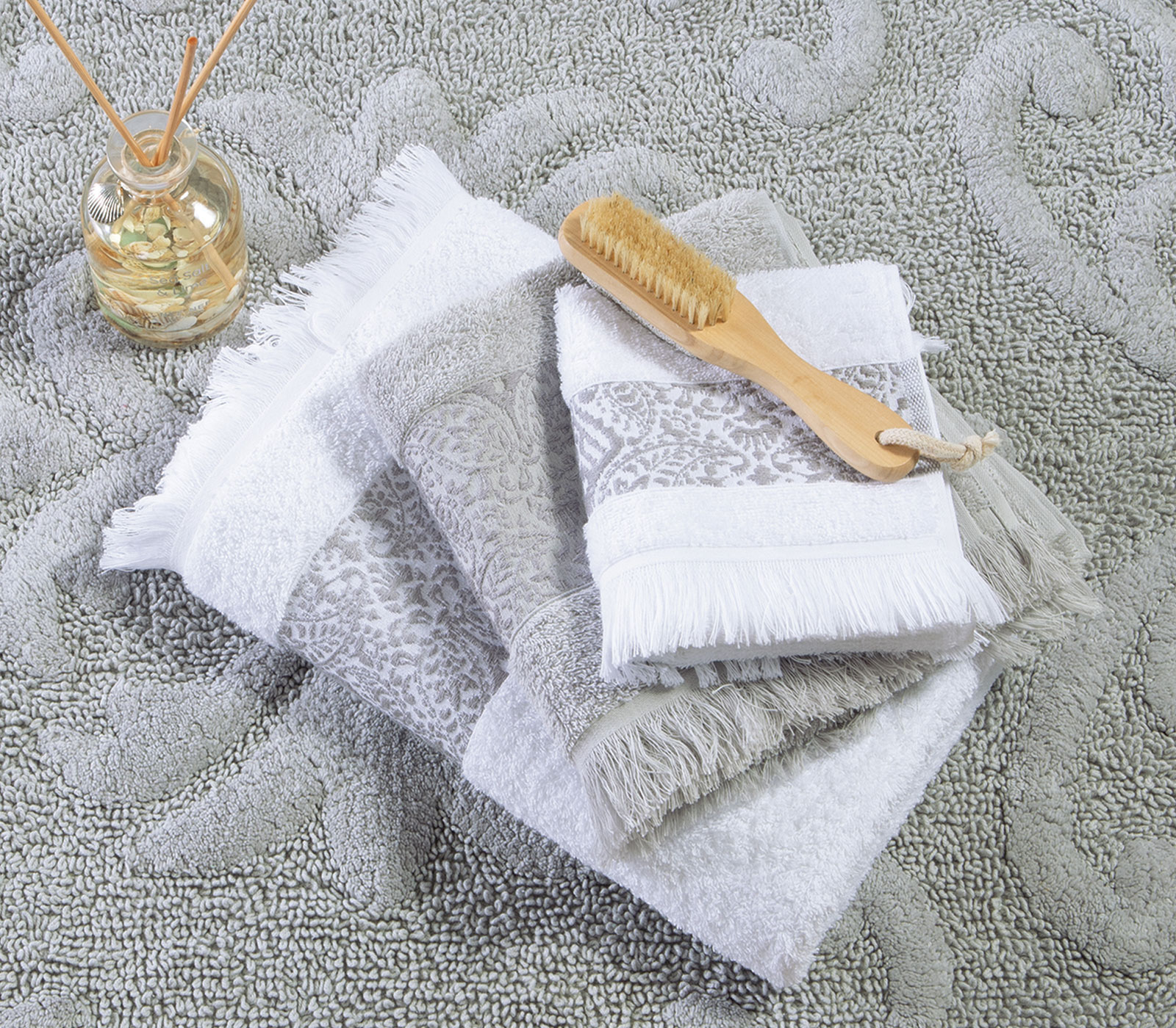 Πετσέτα Προσώπου Nef-Nef Homeware Jetrix  50X90 Grey