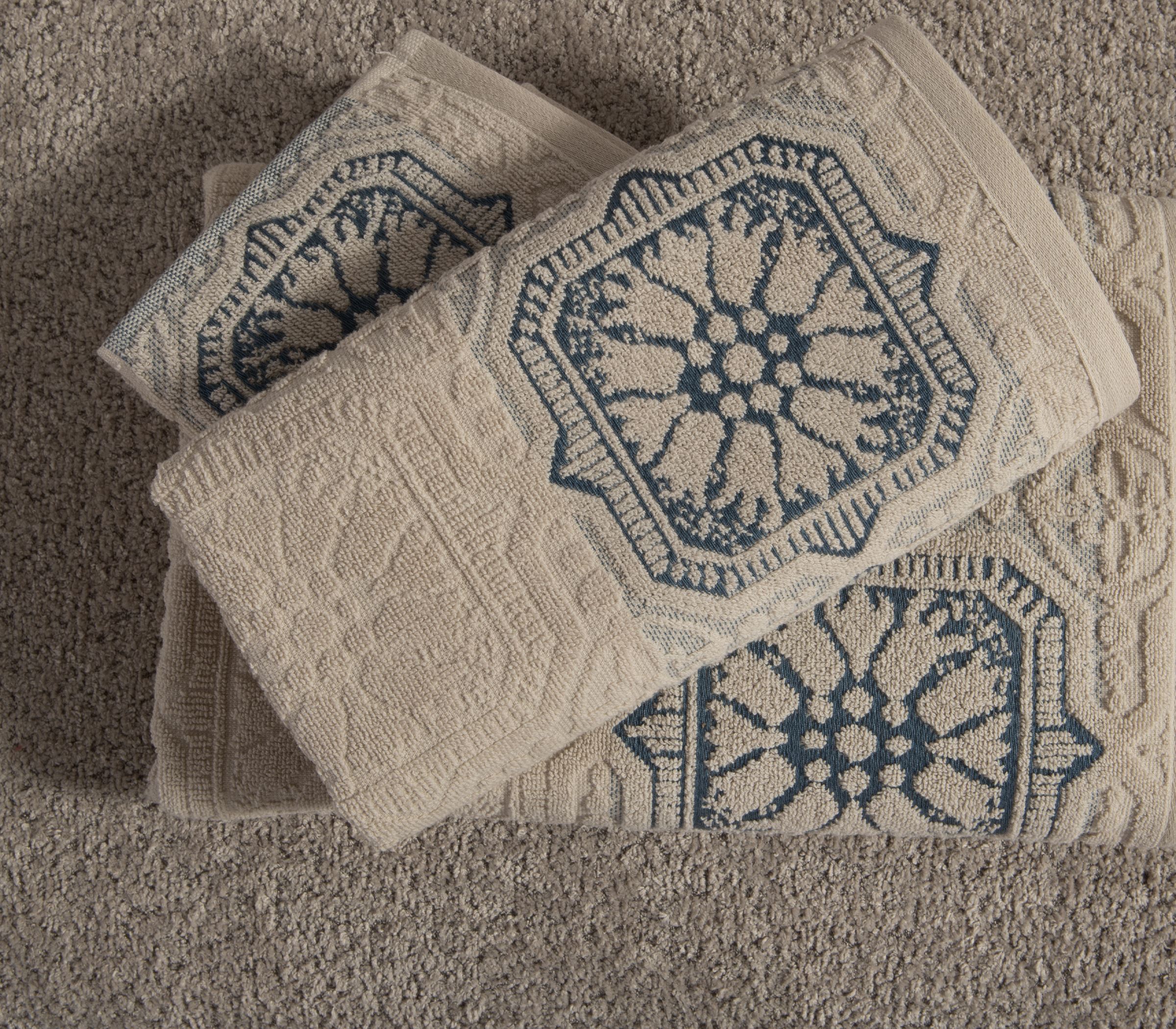 Πετσέτα Προσώπου Nef-Nef Homeware Demand 50x90 Ecru