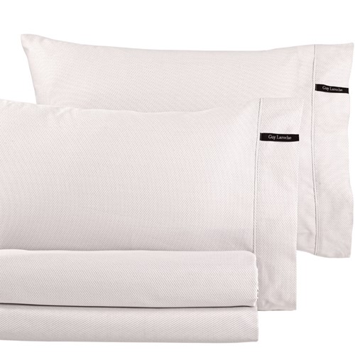 Σεντόνι King Size Μεμονωμένο Guy Laroche Minimal Perla 180X200+35 Mε Λάστιχο