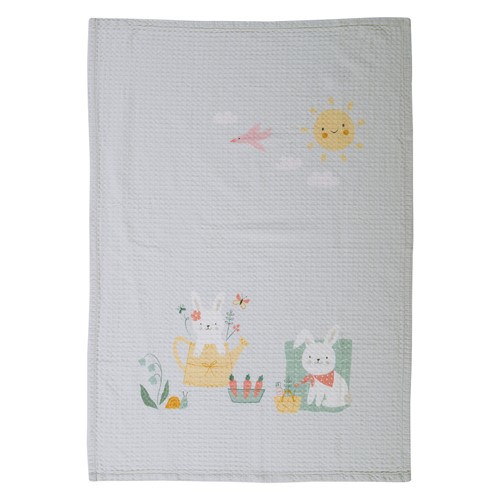 Βρεφική Κουβέρτα Kούνιας Πικε Nef-Nef Homeware Pic Nic Together 110X150 Aqua