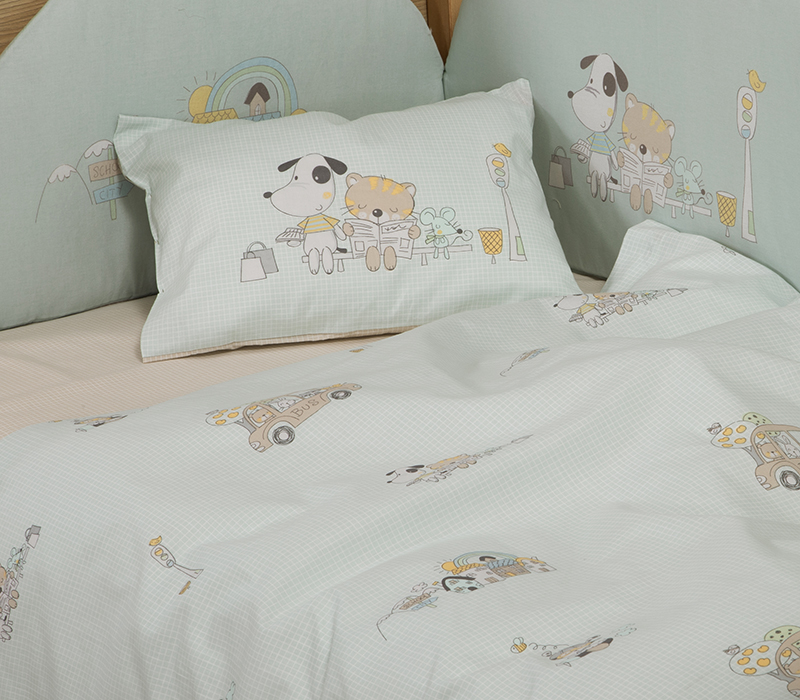 Βρεφικά Σεντόνια Nef-Nef Homeware (Σετ) Life In The City Aqua