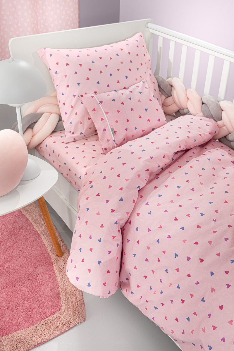 Βρεφικά Σεντόνια Guy Laroche (Σετ) Amore Pink 110X130