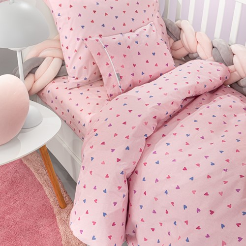 Βρεφικά Σεντόνια Guy Laroche (Σετ) Amore Pink 110X130